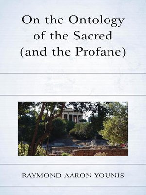cover image of On the Ontology of the Sacred (and the Profane)